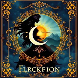 A fantasy book cover featuring a mystical design