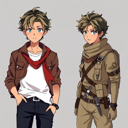 A stylized anime illustration of Tetsuya Kuroda, an explorer and strategist