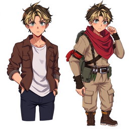 A stylized anime illustration of Tetsuya Kuroda, an explorer and strategist