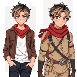 A stylized anime illustration of Tetsuya Kuroda, an explorer and strategist