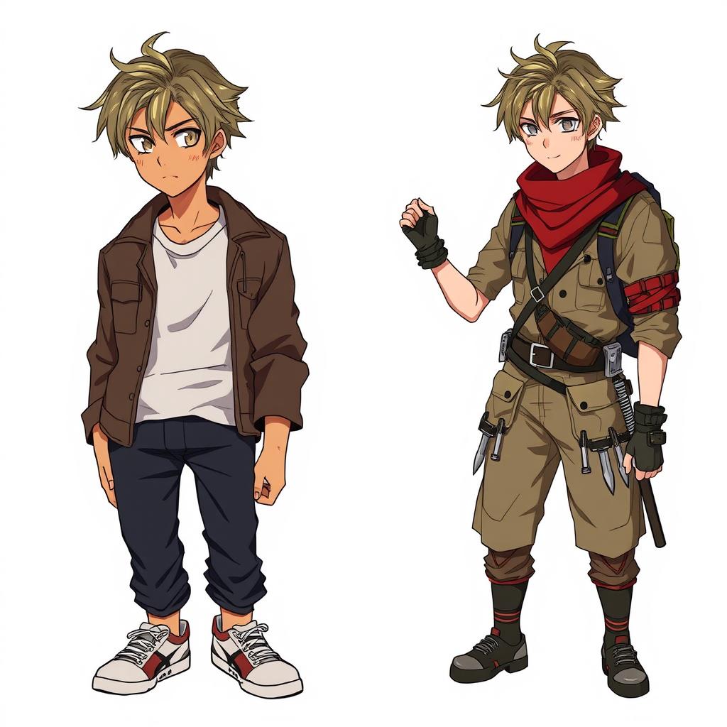 A stylized anime illustration of Tetsuya Kuroda, an explorer and strategist