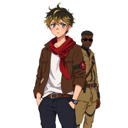 Tetsuya Kuroda, a character depicted as an explorer and strategist in anime style