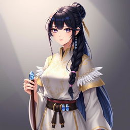 A character inspired by Akane Fujimoto, a supportive healer from a fantasy setting