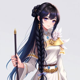 A character inspired by Akane Fujimoto, a supportive healer from a fantasy setting