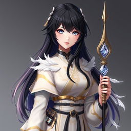 A beautiful character named Akane Fujimoto, embodying the persona of a healer