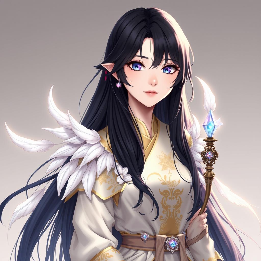 A beautiful character named Akane Fujimoto, embodying the persona of a healer