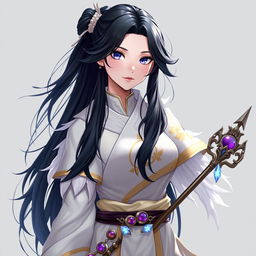 A beautiful character named Akane Fujimoto, embodying the persona of a healer