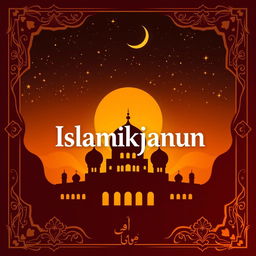 A striking banner design for the 'Islamkjanun' channel, featuring a harmonious blend of Islamic art and modern aesthetics