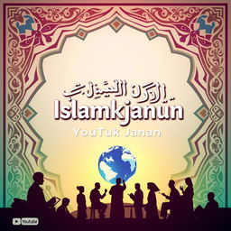 A vibrant and captivating poster for an informative YouTube channel named 'Islamkjanun'