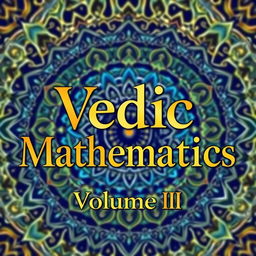 A visually striking cover design for 'Vedic Mathematics, Volume III'