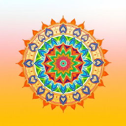 An artistic representation of Vedic Mathematics concepts, illustrating intricate patterns and symbols associated with ancient Indian mathematics