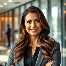 A portrait of a confident woman named Ms