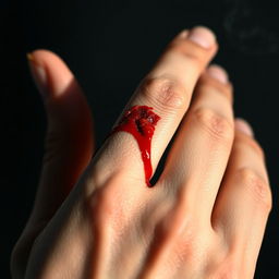 A close-up of a human hand showing intricate and realistic details