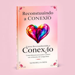 A captivating book cover design for 'Reconstruindo a Conexão: Como Reconstruir o Amor em Relações de Longa Data'