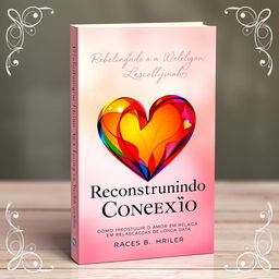 A captivating book cover design for 'Reconstruindo a Conexão: Como Reconstruir o Amor em Relações de Longa Data'