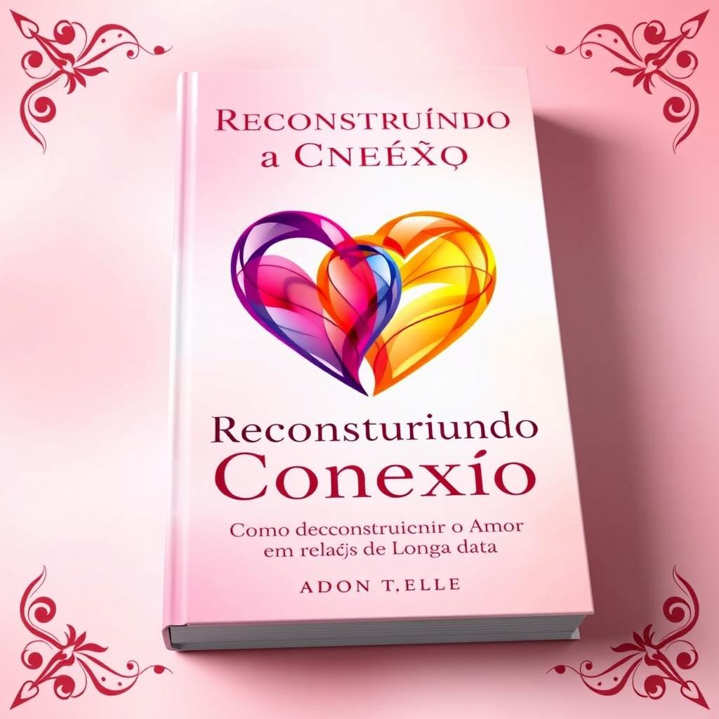 A captivating book cover design for 'Reconstruindo a Conexão: Como Reconstruir o Amor em Relações de Longa Data'