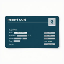 An academic report card layout displaying the subject Bangla