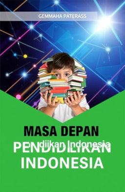 A book cover design featuring a child holding a globe made of books in their hands