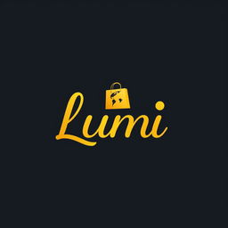 A logo design for a company named 'Lumi' featuring a globally inspired theme suitable for an online shopping platform
