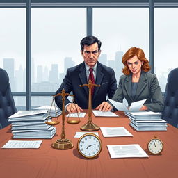 An illustrative book cover design that conveys the theme of 'Contract Dispute in Government Procurement'