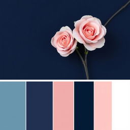 A realistic palette inspired by a luxurious Dior color scheme, featuring elegant and sophisticated hues