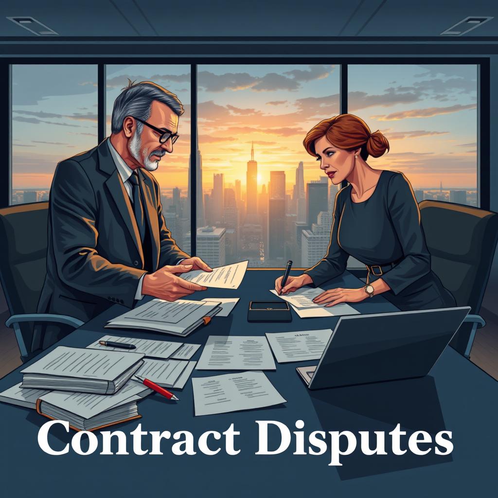 A striking book cover design that visually represents themes of 'Contract Disputes', 'Procurement', and 'Government'