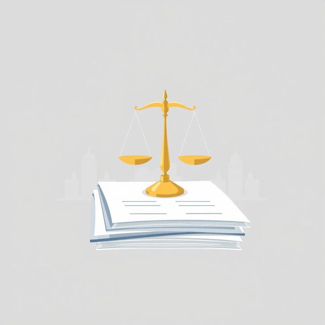 A simple yet impactful book cover design focused on the theme of 'Contract Dispute in Government Procurement'