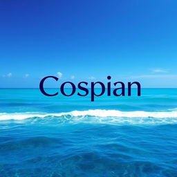 A logo design featuring the name 'Cospian' prominently placed in the center