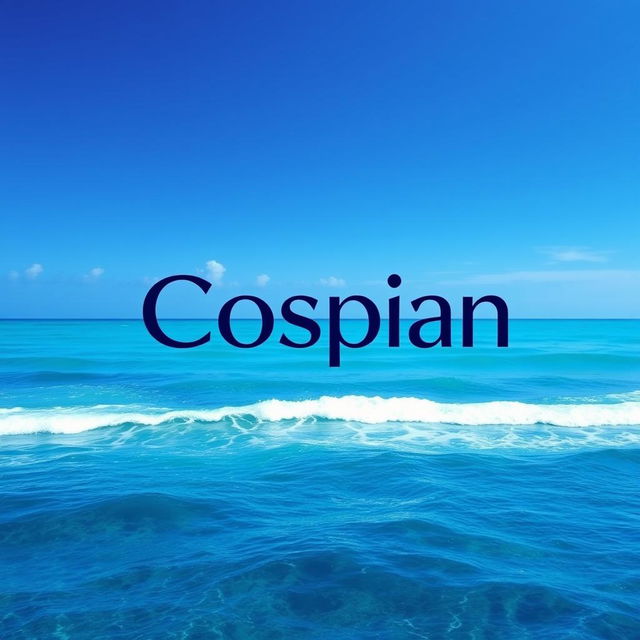 A logo design featuring the name 'Cospian' prominently placed in the center