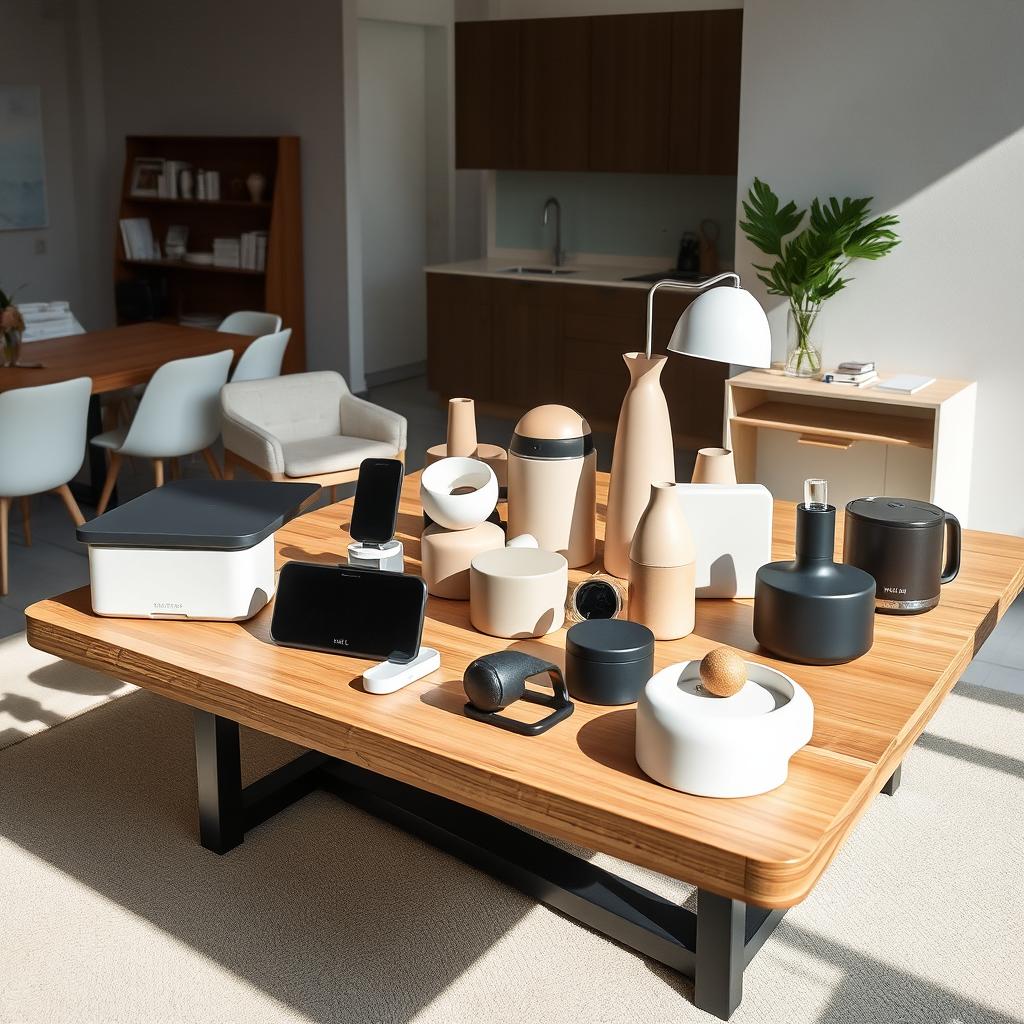 A stylish and elegant collection of diverse products from the Welt company, showcasing minimalist design and functionality