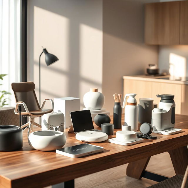 A stylish and elegant collection of diverse products from the Welt company, showcasing minimalist design and functionality