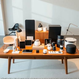 A stylish and elegant collection of diverse products from the Welt company, showcasing minimalist design and functionality
