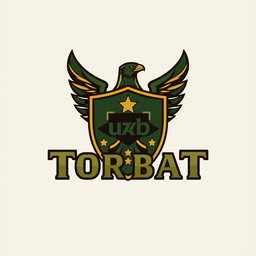 A bold and striking logo for a military division featuring the word 'Torbat' prominently in the center