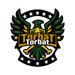 A bold and striking logo for a military division featuring the word 'Torbat' prominently in the center
