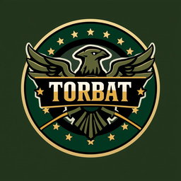 A bold and striking logo for a military division featuring the word 'Torbat' prominently in the center