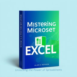 A visually striking book cover design for a Microsoft Excel tutorial