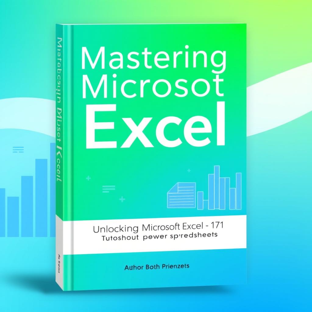 A visually striking book cover design for a Microsoft Excel tutorial