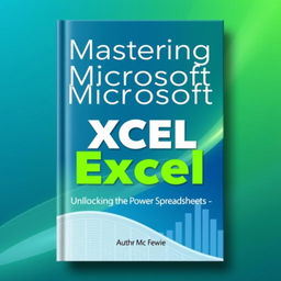 A visually striking book cover design for a Microsoft Excel tutorial