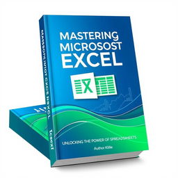 A visually striking book cover design for a Microsoft Excel tutorial