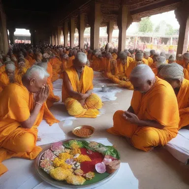 The devotees fasted for days and prayed, and accordingly, their wishes were fulfilled.