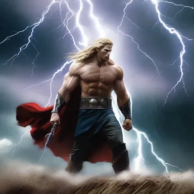 The god of thunder unleashed his fury, and accordingly, a storm raged across the land.