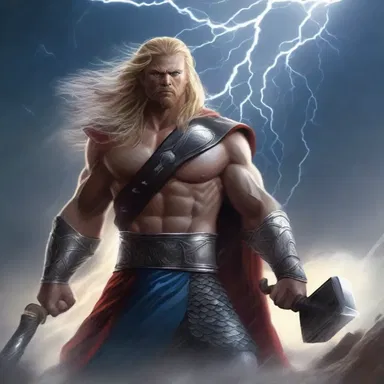 The god of thunder unleashed his fury, and accordingly, a storm raged across the land.