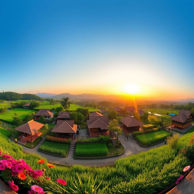 A panoramic view of CMC Kotabumi, showcasing the vibrant landscape of the area