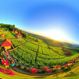 A panoramic view of CMC Kotabumi, showcasing the vibrant landscape of the area