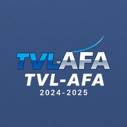 A modern and sleek logo design featuring the text '12 TVL-AFA 2024-2025'