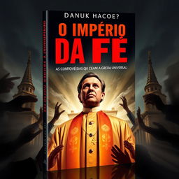 A captivating book cover design for 'O Império da Fé: As Controvérsias que Cercam Edir Macedo e a Igreja Universal'