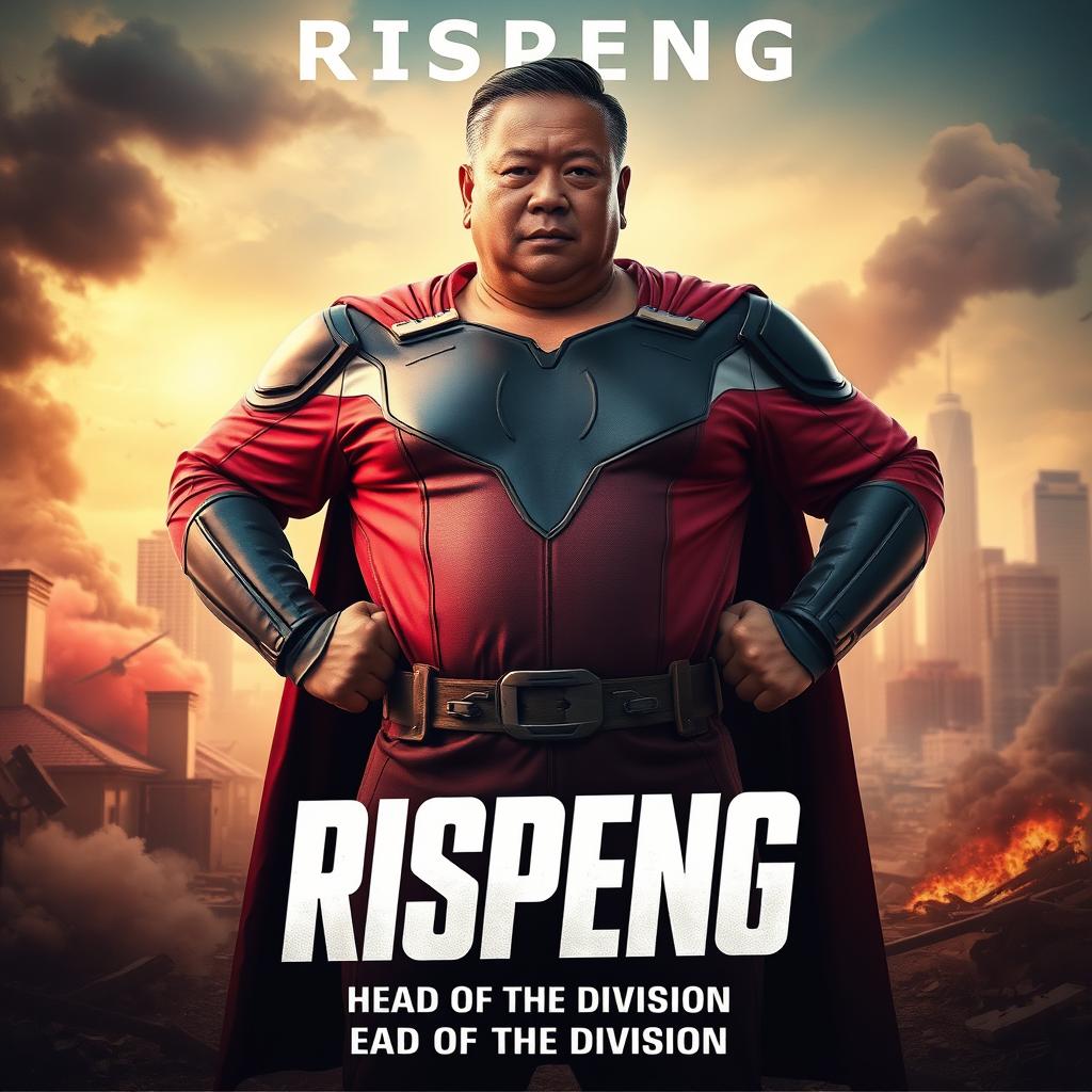 A film poster titled 'RISPENG' with the subtitle 'Head of the Division (2024-2025)' prominently displayed at the bottom
