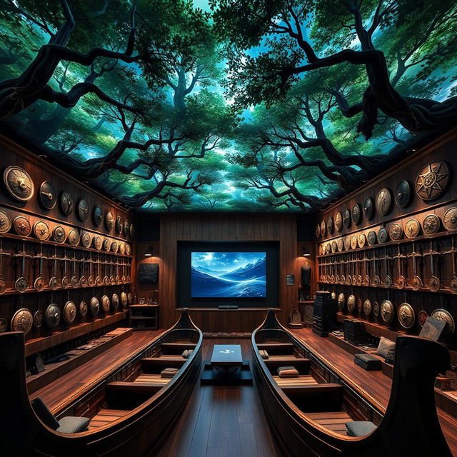 A beautifully designed PlayStation store inspired by Viking culture