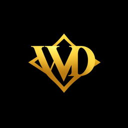 A sleek and modern logo design featuring the letters 'VD' prominently displayed