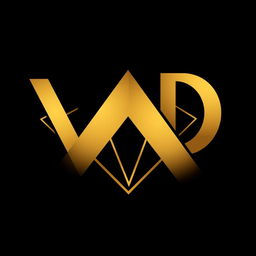 A sleek and modern logo design featuring the letters 'VD' prominently displayed